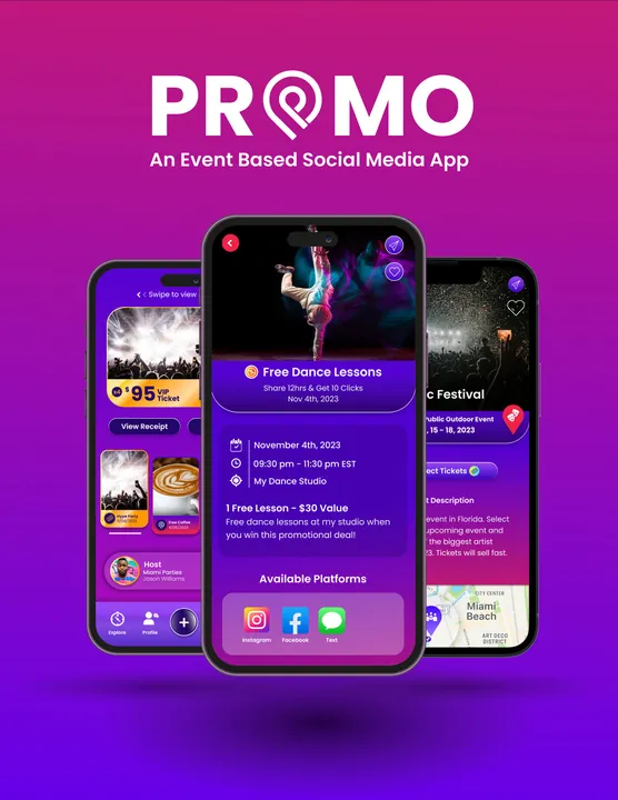 PROMO: app design and social campaign