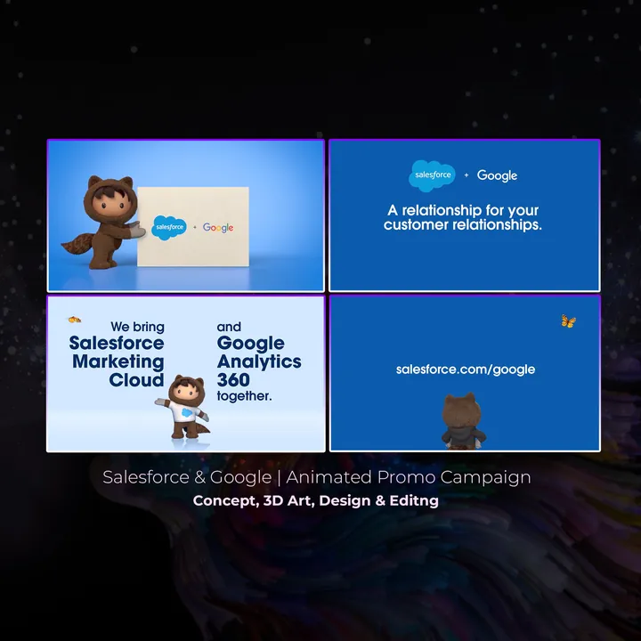 Salesforce and Google: animated promo campaign